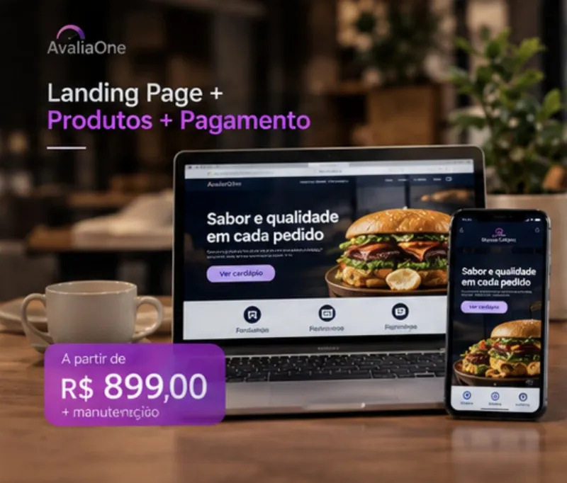 Landing Page + Produtos + Pagamento